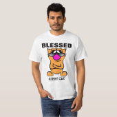 GIBBY CAT Christelijke T-shirts BLESSED (Voorkant volledig)