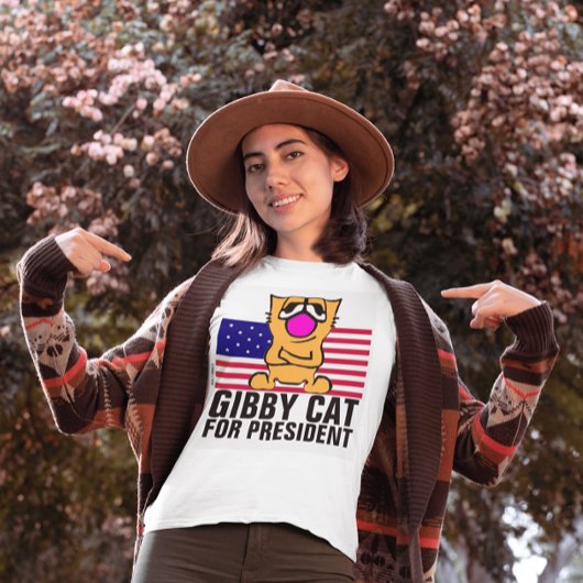 GIBBY CAT POUR LE PRÉSIDENT 2024 FUNNY T-SHIRTS
