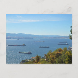 Gibraltar Anchorage van boven Briefkaart