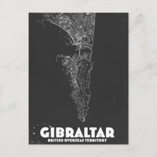 Gibraltar Antieke Kaart