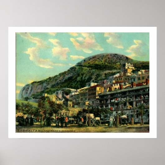 Gibraltar, Casemates Square,  Poster (Voorkant)