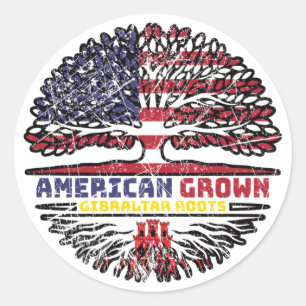Gibraltar Gibraltar Amerikaans Verenigde Staten Ronde Sticker
