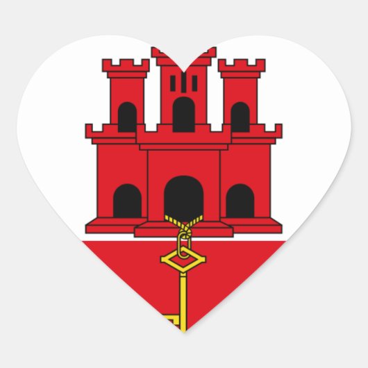 gibraltar hart sticker (Voorkant)