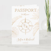 Gibraltar Mariage Destination Passport Carte du mo (Devant)