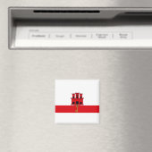Gibraltar Nationale Wereldvlag Magneet (Insitu (Vaatwasser))