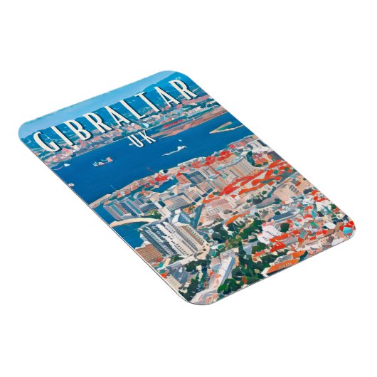 Gibraltar, rotsstad en kliffen magneet (Rechterzijde)