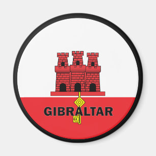 Gibraltar Roundel-kwaliteitsvlag Magneet