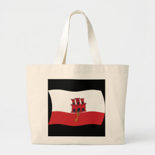 Gibraltar Vlag Boodschappentas Grote Tote Bag