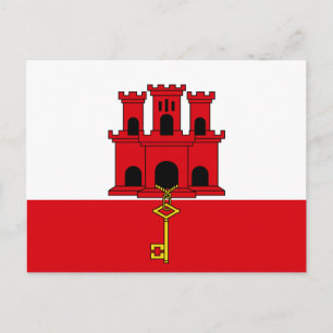 Gibraltar-vlag Briefkaart