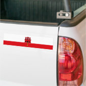 Gibraltar-vlag Bumpersticker (Op Truck)