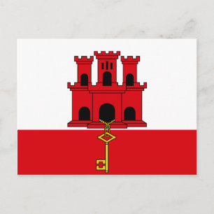 Gibraltar vlag GI Briefkaart