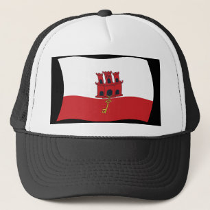 Gibraltar Vlag Hoed Trucker Pet