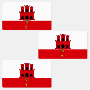 Gibraltar Vlag Labels
