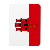 Gibraltar-vlag Magneet (Verticaal)