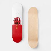 Gibraltar-vlag Skateboard (Voorkant)