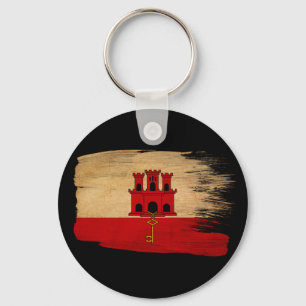 Gibraltar-vlag Sleutelhanger