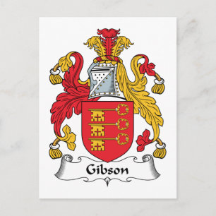 Gibson Family Crest Briefkaart