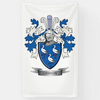 Gibson Family Crest Coat of Arms Spandoek