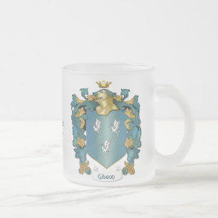 Gibson Family Crest - Tekst aanpassen Matglas Koffiemok