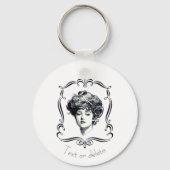 Gibson Girl Art Persoonlijk Sleutelhanger (Voorkant)