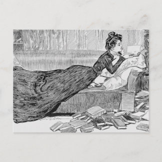 Gibson Girl las boek Briefkaart