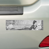 Gibson Girl las boek Bumpersticker (Op auto)