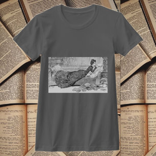 Gibson Girl las boek T-shirt