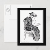 Gibson Girl Reading Briefkaart (Voorkant / Achterkant)