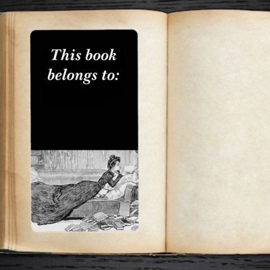 Gibson Girl Reading Etiket