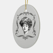 Gibson Girl Reproduction Art Ornament (Links)