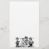 Gibson Girls bij het strand Briefpapier (Voorkant)
