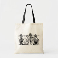 Gibson Girls bij het strand