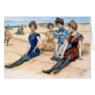 Gibson Girls op het strand, 1900