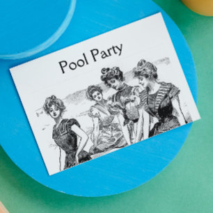 Gibson Girls Pool of Beach Party Kaart