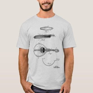 Gibson mandolin patent tekening T-shirt