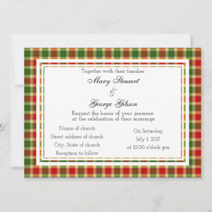 Gibson Scottish Wedding Uitnodiging