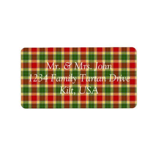 Gibson Tartan Label (Voorkant)