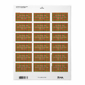 Gibson Tartan Label (Full Sheet)