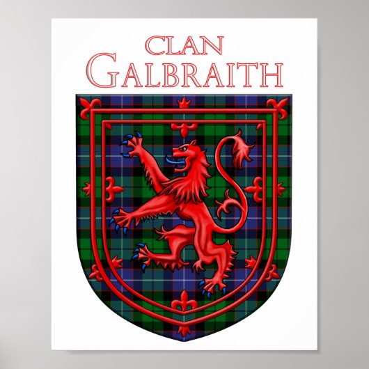 Gibson Tartan Scottish Play Lion Rampant Poster (Voorkant)