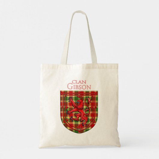 Gibson Tartan Scottish Play Lion Rampant Tote Bag (Achterkant)