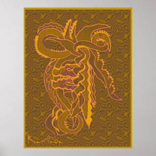 GICLEE AFDRUKKING "PSYCHO" POSTER