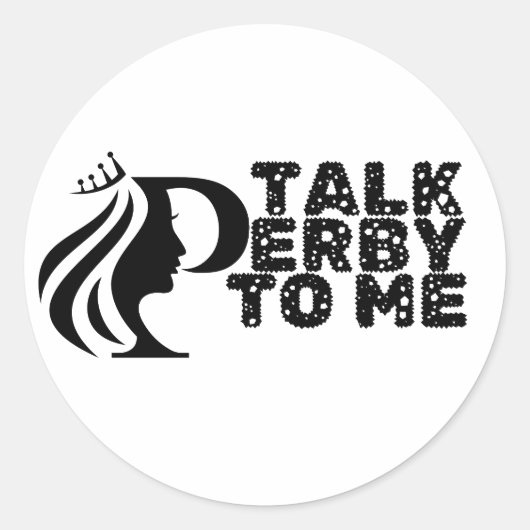 Giddy de F up Ronde Sticker (Voorkant)