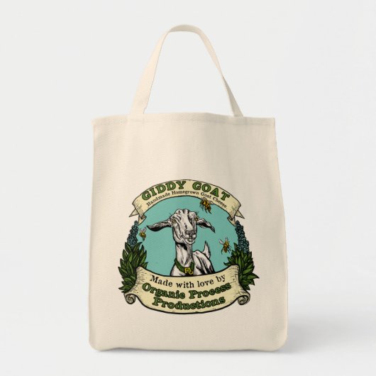 Giddy Goat Canvas tas (Voorkant)
