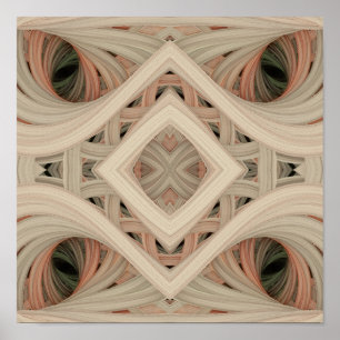 Giddy Gossypium 12 x 12 inch Poster