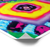 Giddy Kinetic Collage Kaleidoscope Poster (Coin)