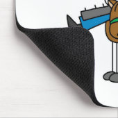 Giddy omhoog! Cowboy Stick Figuur Mousepad Muismat (Hoek)