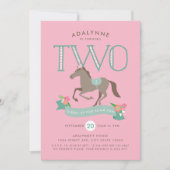 Giddy Up for Fun Second Birthday Invitation (Voorkant)
