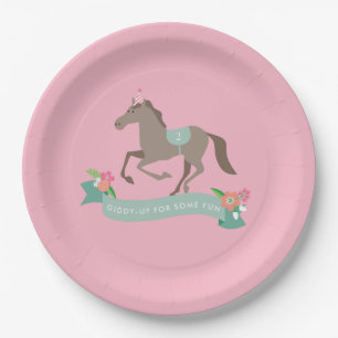 Giddy Up for Fun Second Birthday Papieren Bordje