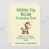 Giddy up! kaart (Voorkant / Achterkant)