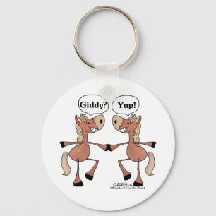 Giddy Up Paarden Sleutelhanger